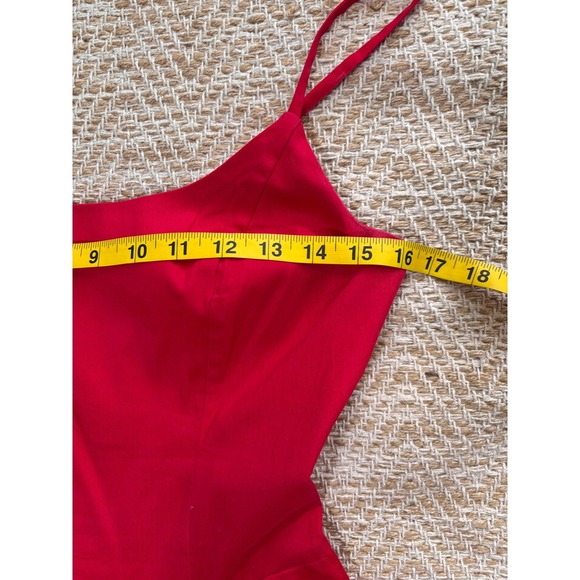 Tailor & Twirl Tatyana Red Retro Fit and Flare Midi Dress Straps Small - Picture 5 of 6